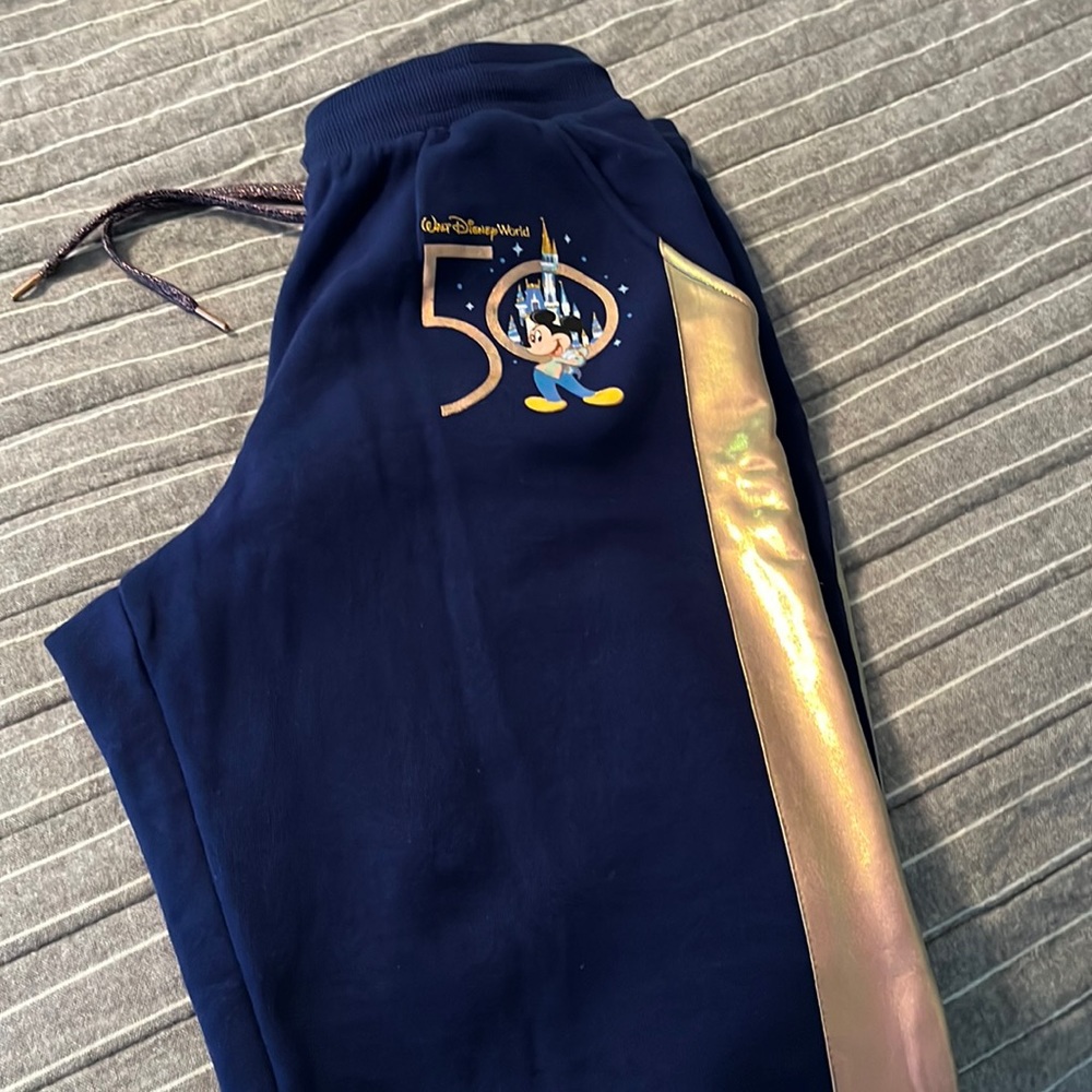 New without tags Disney 50th anniversary joggers